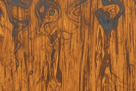 Dark warm brown wood texture with elegant swirling grain and natural timber burl 库存插图
