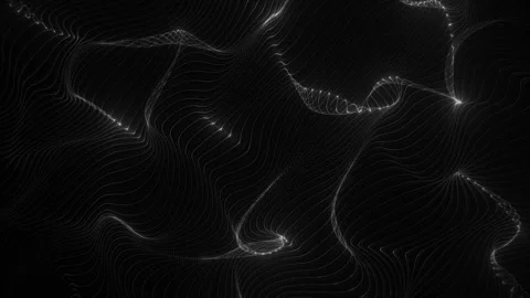 Dark Wave Grid Video stock 309894710