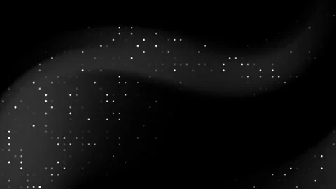 Dark wavy background with many small white dots Stock Footage 325509997
