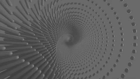 Dark Wavy Motion Tunnel Loop Video stock 145101958