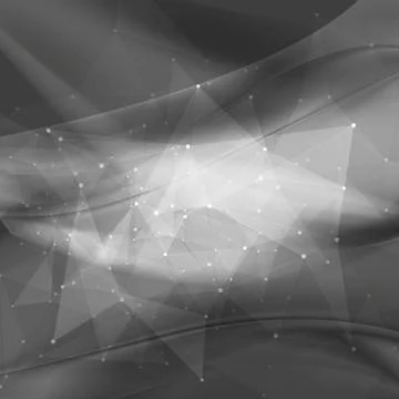 Dark wavy tech low poly background Dark wavy tech low poly background. Vec... Stock Photos