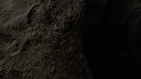 Dark Weathered Stone Detail close up Stock Footage 287877302