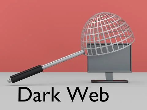 Dark Web concept Illustrazione stock