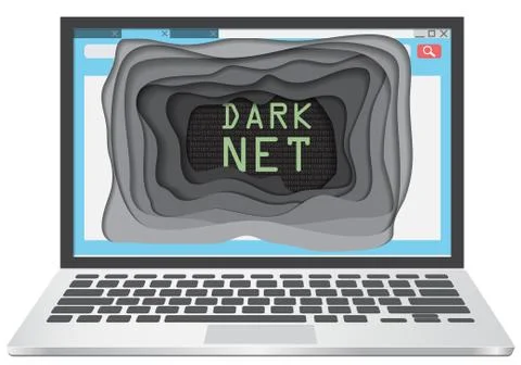 Dark web concept vector illustration 스톡 일러스트