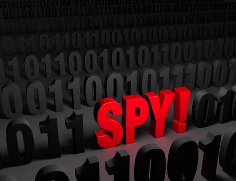 Dark web cyber spy! Stock Illustration