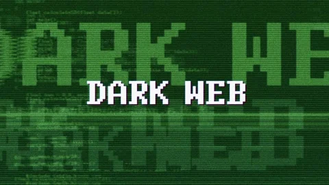 DARK WEB Glitch Text Animation, Rendering, Background, with Alpha Channel, Loop Stock-Footage 136203366
