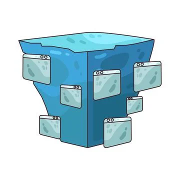 Dark Web illustration 스톡 일러스트