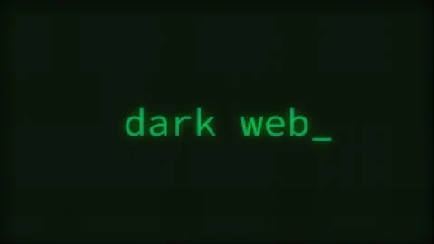 Dark Web, Typing Text, Retro Computer Screen Video stock 294549663