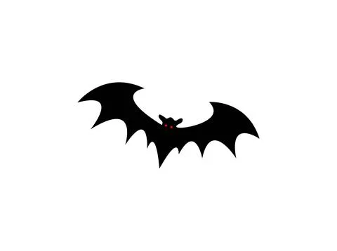 Dark Wing Silhouette Evil Devil In The Shadows Scary Bat Wings Stock Illustration