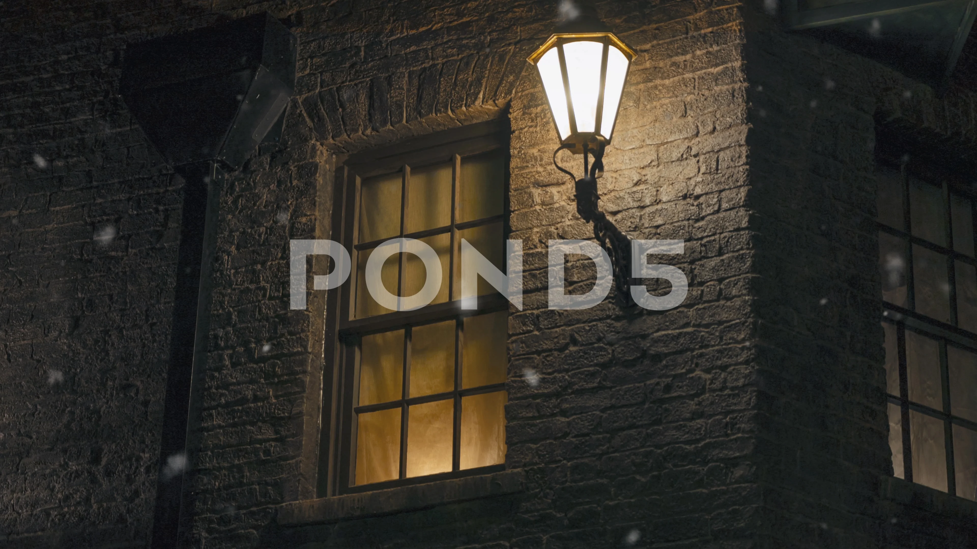 Victorian Street Lamp At Night