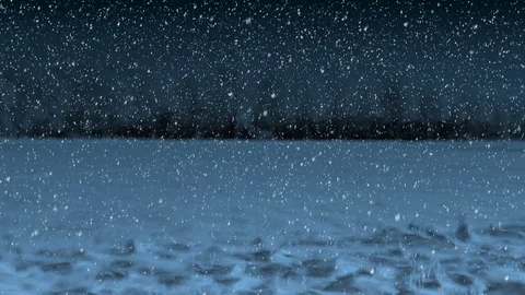 Dark Winter Night Background Video stock 121437296