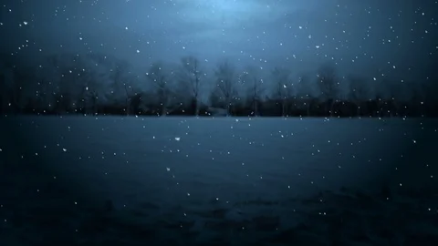 Dark Winter Night Background Video stock 121437941