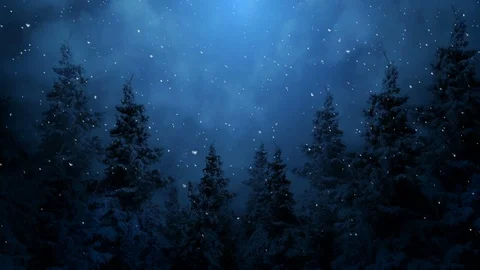 Dark Winter Night Background Видео 121439044