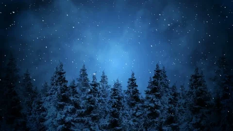 Dark Winter Night Background Stock-Footage 121439548