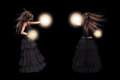 Dark witch Stock Illustration