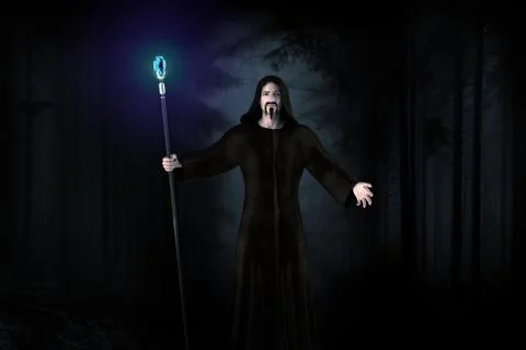 Dark Wizard Stock Illustration