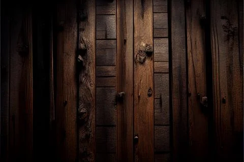 Dark wood planks background Stock Illustration