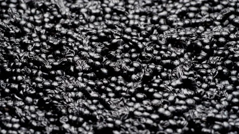 Dark wrinkled surface. Stock Footage 234621207