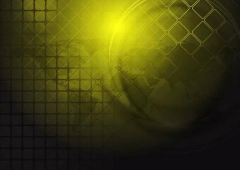 Dark yellow abstract technology background Dark yellow abstract technology... 스톡 사진