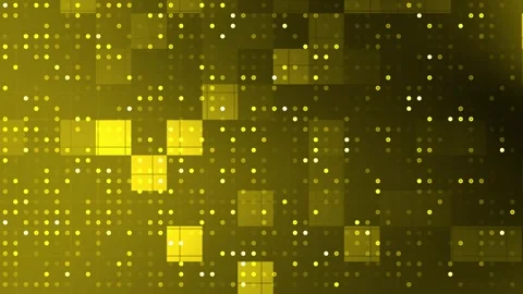 Dark Yellow Dot Pattern Seamless Background Loop. Stock Footage 286423722