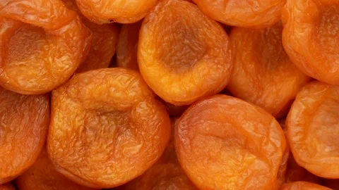 Dark yellow dried apricots - background. Stock Footage 144048802