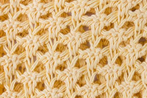 Dark Yellow Knitting Texture or Knitted Texture Background Close Up View Photos