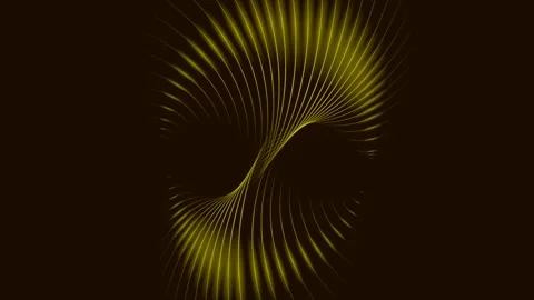 Dark yellow minimal lines abstract futuristic tech motion background Stock Footage 337170953