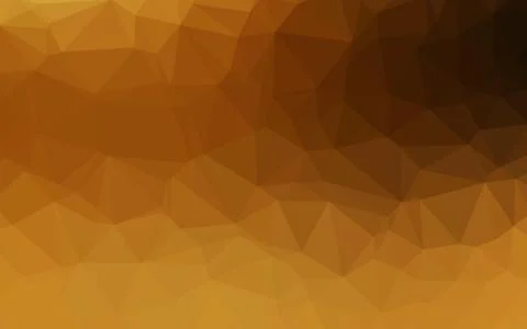 Dark Yellow, Orange vector blurry triangle texture. Stock Illustration