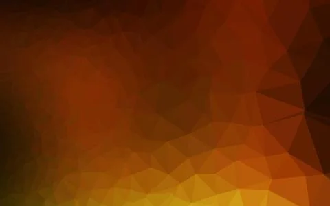 Dark Yellow, Orange vector blurry triangle template. Illustrazione stock