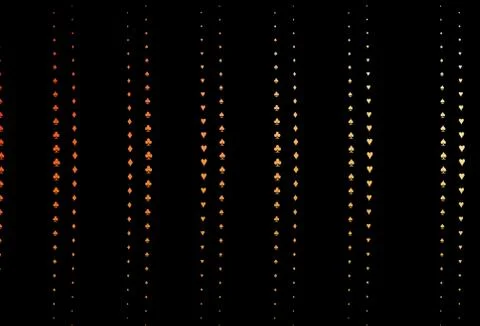 Dark Yellow, Orange vector layout with elements of cards. Ilustración de archivo