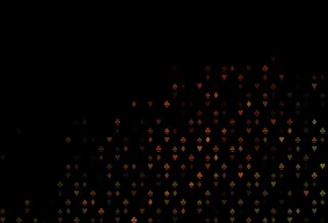 Dark Yellow, Orange vector layout with elements of cards. Illustrazione stock