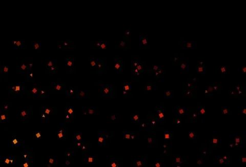 Dark Yellow, Orange vector pattern in polygonal style with circles. イラスト素材