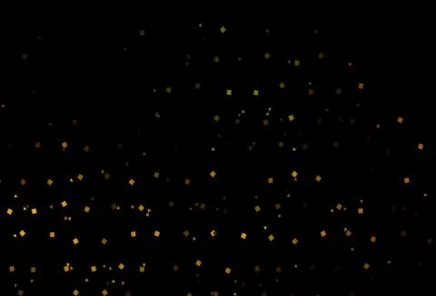 Dark Yellow, Orange vector pattern in polygonal style with circles. Stock Illustration