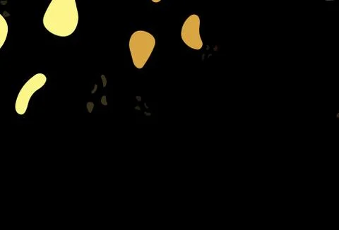 Dark Yellow, Orange vector pattern with chaotic shapes. Stock Illustration
