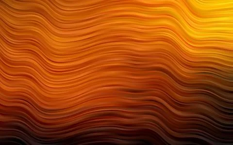 Dark Yellow, Orange vector pattern with lava shapes. Stock Illustration