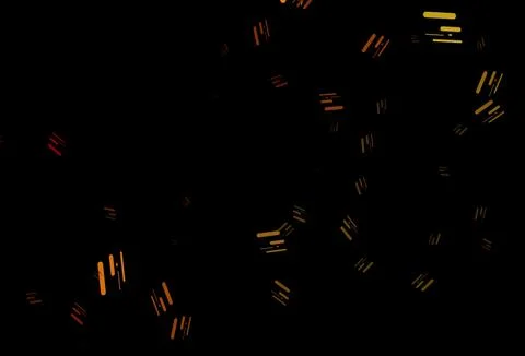 Dark yellow, orange vector pattern with narrow lines. Illustrazione stock