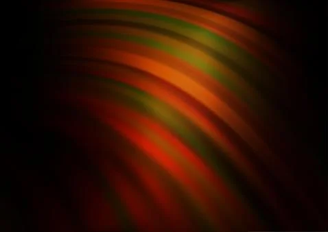 Dark Yellow, Orange vector pattern with liquid shapes. Stock Illustration