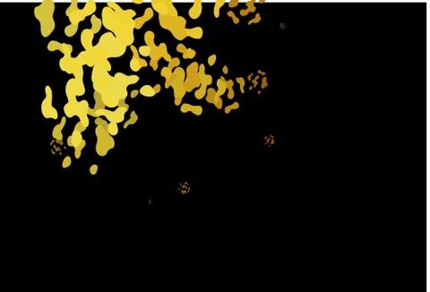 Dark Yellow, Orange vector pattern with chaotic shapes. Stock Illustration