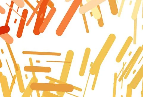 Dark yellow, orange vector pattern with narrow lines. Stock Illustration