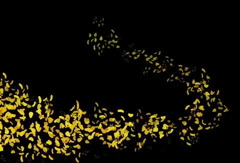 Dark Yellow, Orange vector pattern with chaotic shapes. Stock Illustration