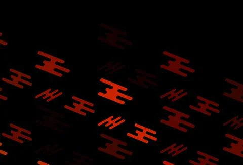 Dark Yellow, Orange vector pattern with narrow lines. Stock Illustration