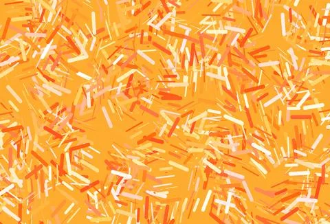 Dark yellow, orange vector pattern with narrow lines. Stock Illustration