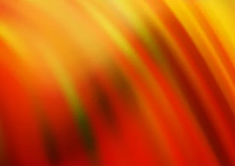 Dark Yellow, Orange vector pattern with lava shapes. Stock Illustration