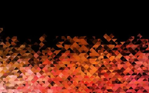 Dark Yellow, Orange vector pattern in polygonal style. Stock Illustration