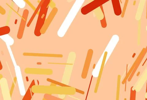 Dark yellow, orange vector pattern with narrow lines. Stock Illustration
