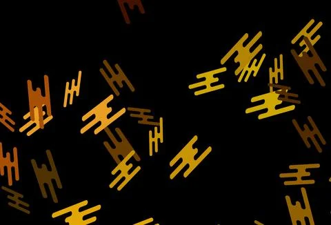 Dark Yellow, Orange vector pattern with narrow lines. イラスト素材