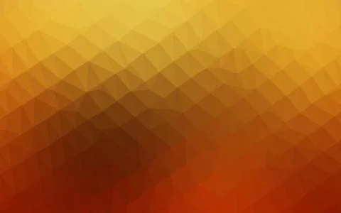 Dark Yellow, Orange vector shining triangular pattern. Illustrazione stock