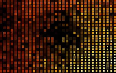 Dark Yellow, Orange vector template with crystals, rectangles. Stock-Illustration