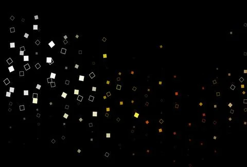 Dark Yellow, Orange vector template with square style. Stock Illustration