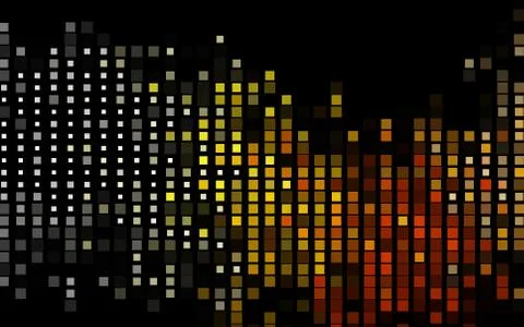 Dark Yellow, Orange vector texture in rectangular style. Stock Illustration